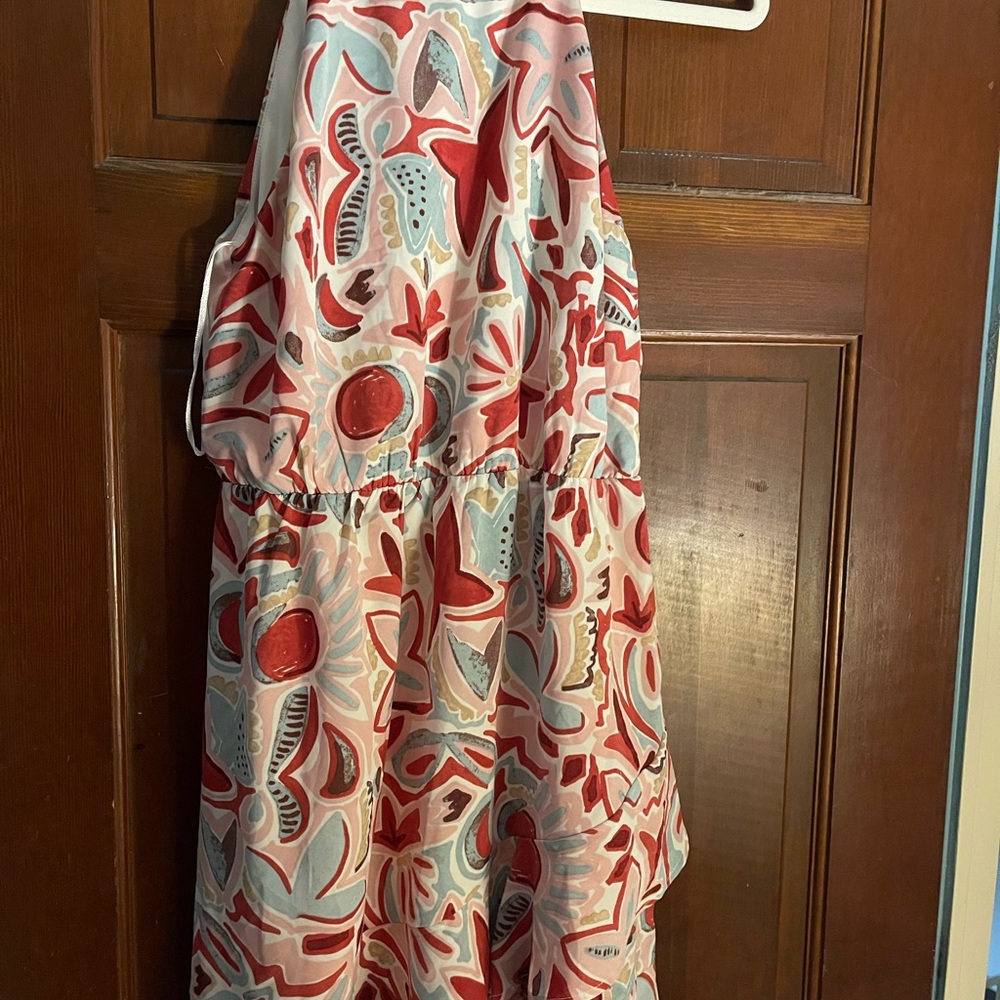 Colorful Patterned Mini Dress
